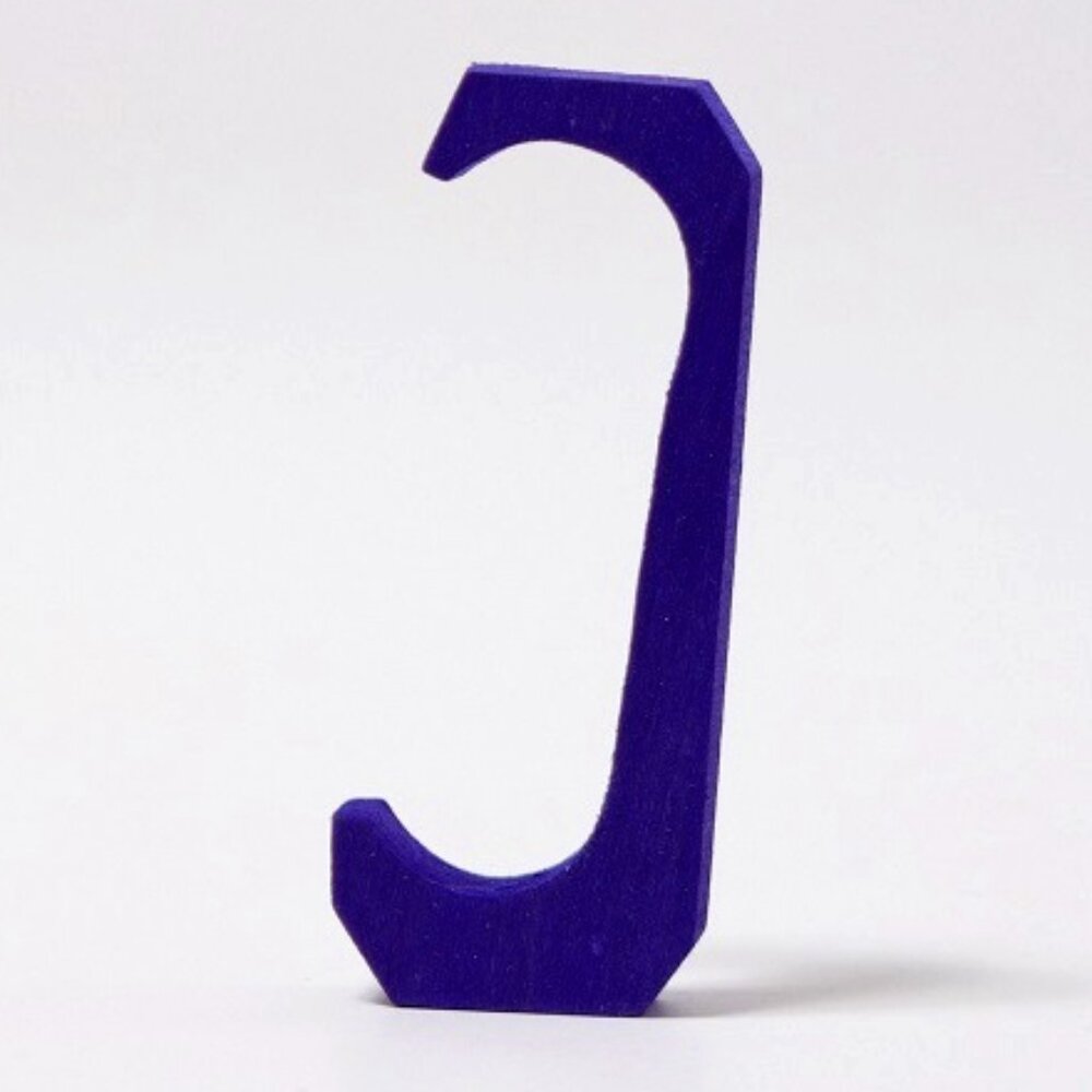 NWT Grimm's Wooden Toys Anthroposophical Letter J